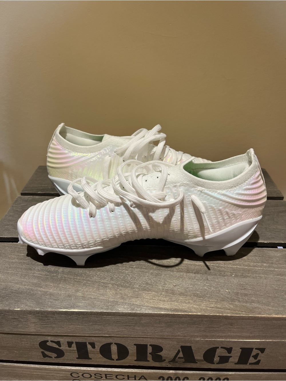 Under Armor UA Blur Pro football cleats Sz 8.5 NWOB White - Picture 3 of 14